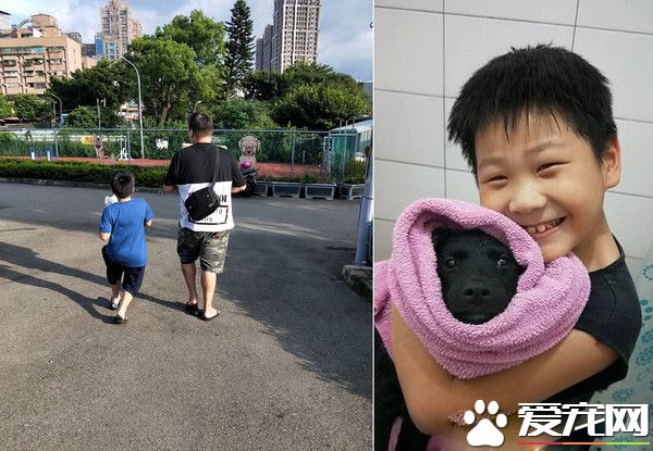 已經抱不動啦！時隔一年弟弟和狗狗長大了