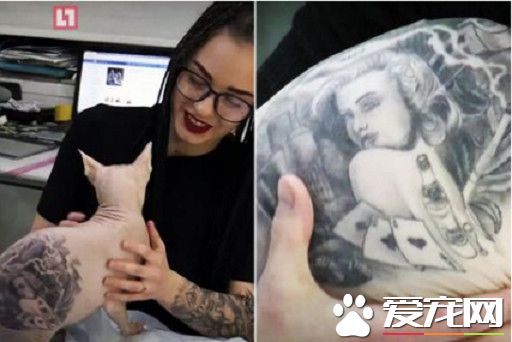 俄國男子喜歡刺青 竟給無毛貓紋大面積刺青
