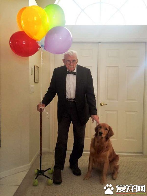 這組合超萌！ 美國87歲爺爺和愛犬扮天外奇跡