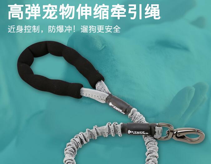 防爆沖狗狗牽引繩帶鏈子中型遛狗繩子P鏈大型犬金毛項圈